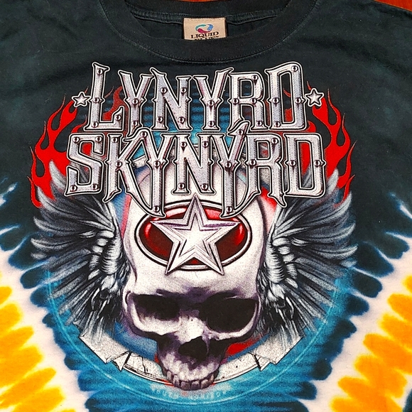 Liquid Blue Other - RARE Vintage Liquid Blue Lynyrd Skynyrd Tie Dye T-shirt M